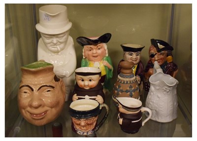 Lot 514 - Churchill character jug, etc.