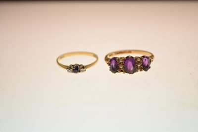 Lot 35 - Two 18ct gold rings