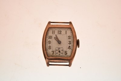 Lot 126 - Gentleman's mid-Century 9ct gold watch
