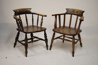 Lot 707 - Two smokers bow chairs
