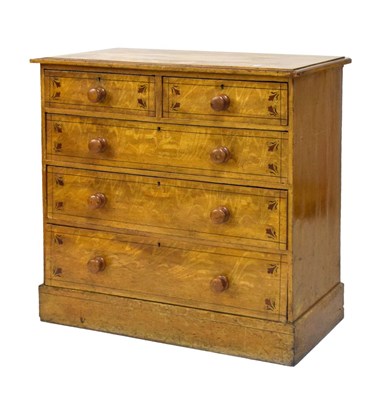 Lot 717 - Chest of two over three drawers