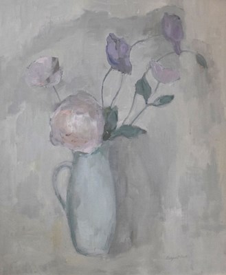 Lot 369 - Margaret Firth (1898-1991) - Oil on panel - Still life with flowers