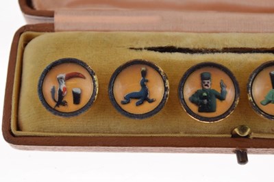 Lot 77 - Cased set of six Guinness buttons