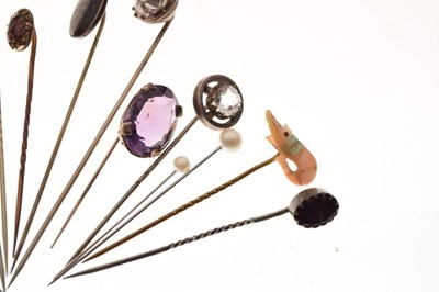 Lot 84 - Collection of unmarked hat and stick pins