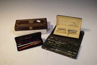 Lot 231 - Collection of pens, boxed pencils etc