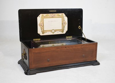 Lot 190 - Late 19th century PVF musical box