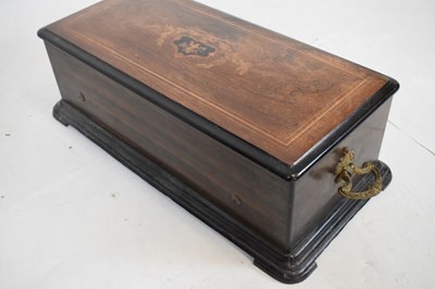 Lot 190 - Late 19th century PVF musical box