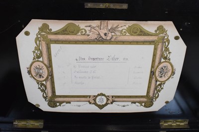 Lot 190 - Late 19th century PVF musical box