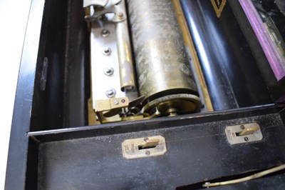 Lot 190 - Late 19th century PVF musical box