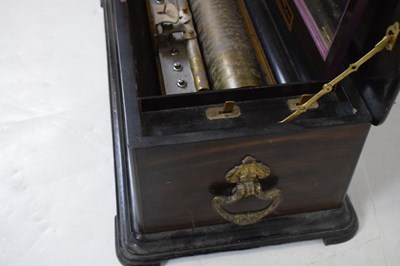 Lot 190 - Late 19th century PVF musical box
