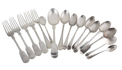 Lot 207 - Quantity of silver flatware