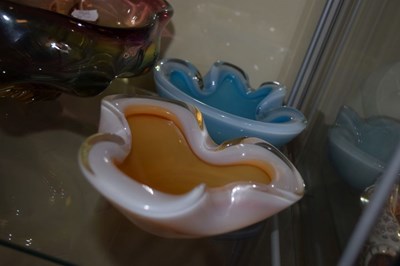 Lot 346 - Four pieces of 20th century studio glass