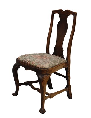 Lot 648 - George II fruitwood dining chair