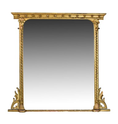 Lot 450 - 19th Century giltwood overmantel mirror