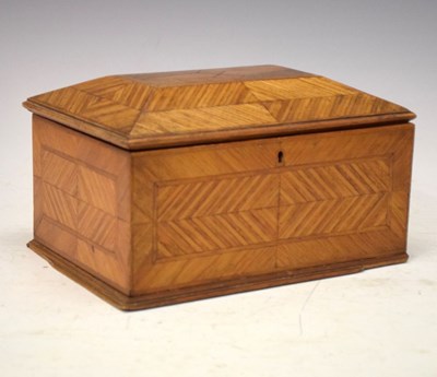 Lot 625 - Straw work tea caddy