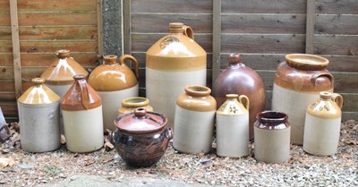 Lot 558 - Quantity of stoneware, bottle, jars, etc.