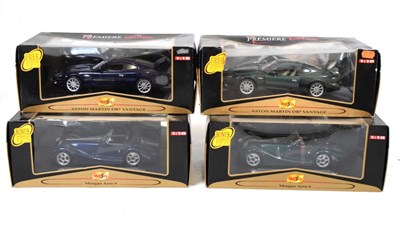 Lot 320 - Maisto 1/18 scale 'Premiere Edition' - Four boxed diecast model vehicles