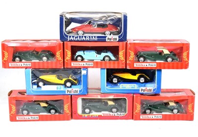 Lot 329 - Nine boxed 1/18 scale Polistil & Tonka Polistil diecast model vehicles