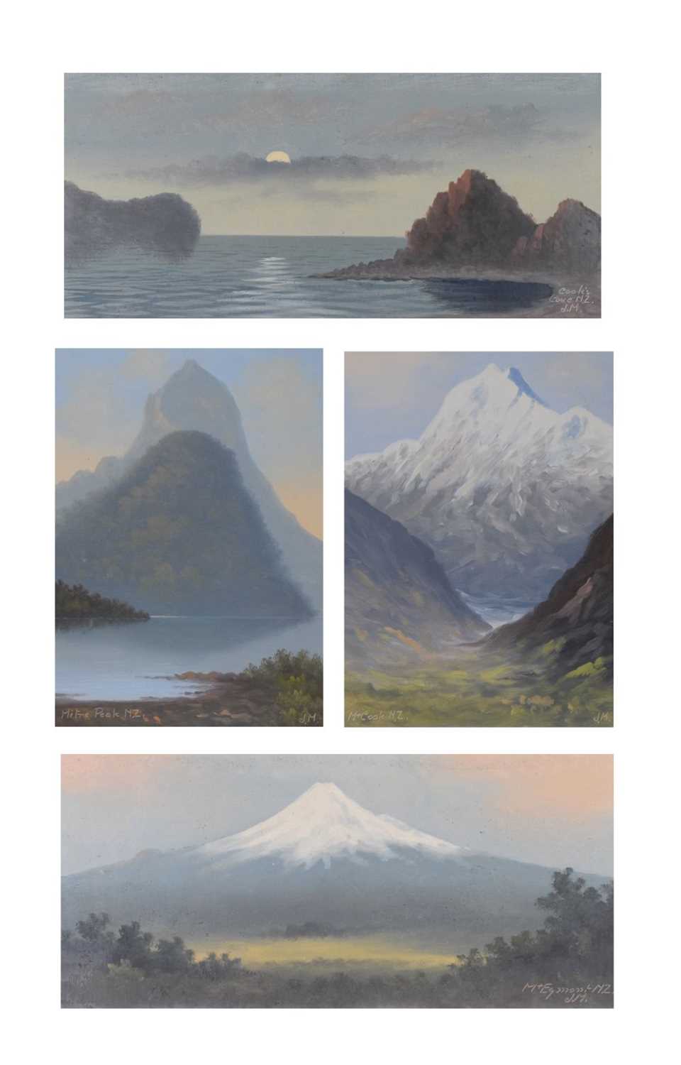 Lot 517 - John Macintosh Madden - four landscapes