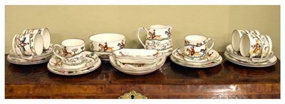 Lot 377 - Quantity of Crown Staffordshire 'Hunting Scene'  tea-wares etc