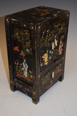 Lot 220 - Three Chinese black lacquered boxes