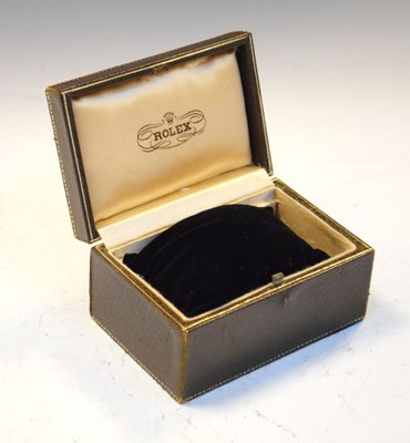 Lot 141 - Rolex - Vintage watch box with a gilt coronet on the brown leatherette