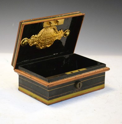 Lot 296 - Chubb & Son's table top strong box