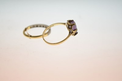 Lot 30 - 18ct gold diamond set half eternity ring