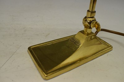 Lot 599 - Pair of Christopher Wray gilt metal desk lights