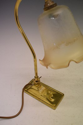 Lot 599 - Pair of Christopher Wray gilt metal desk lights