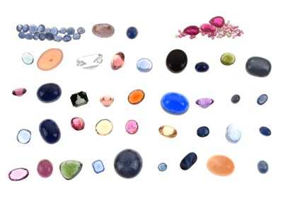 Lot 79 - A collection of assorted loose gemstones