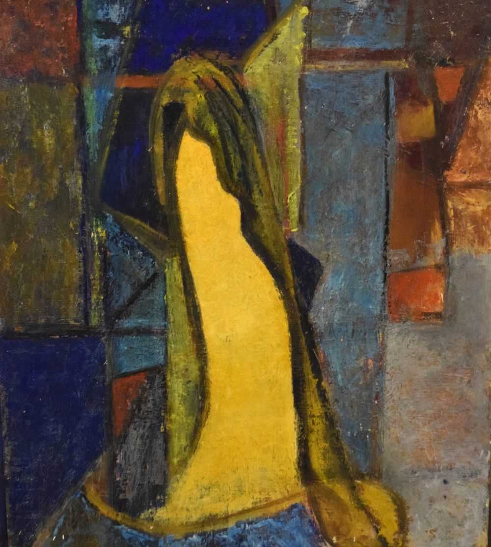 Lot 397 - Audrey Lewis-Hopkins - Oil on board - Abstract Study