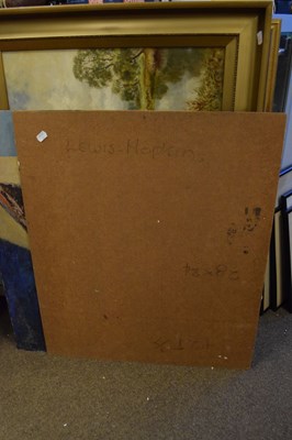 Lot 397 - Audrey Lewis-Hopkins - Oil on board - Abstract Study