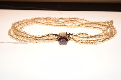 Lot 86 - Crystal bead necklace