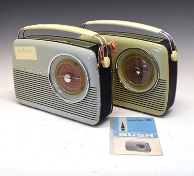 Lot 629 - Two Bush TR82 Transistor portable radios