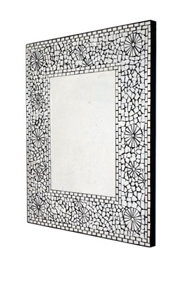 Lot 531 - Modern mosaic style mirror