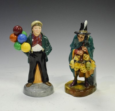 Lot 401 - Royal Doulton 'Balloon Boy' (HN 2934), together with 'The Mask Seller' (HN2103)