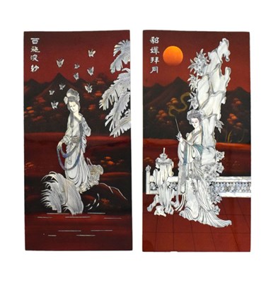 Lot 552 - Two Oriental panels