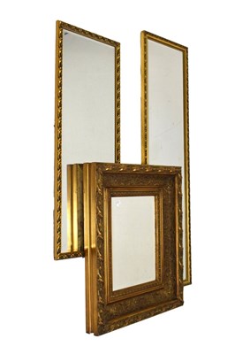 Lot 549 - Three gilt framed wall mirrors