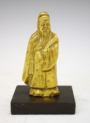 Lot 185 - Bronze figure of a sage