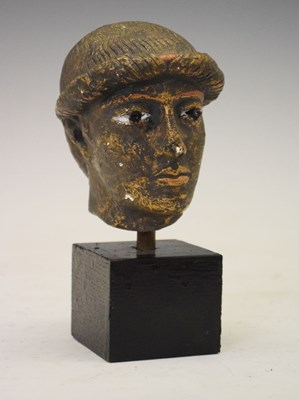 Lot 187 - Gilt bust of a classical-style figure
