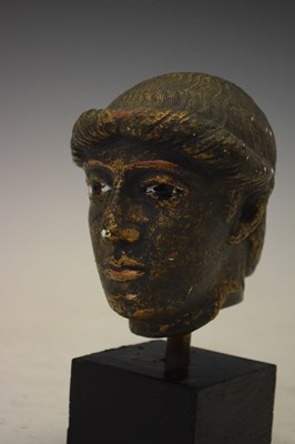Lot 187 - Gilt bust of a classical-style figure