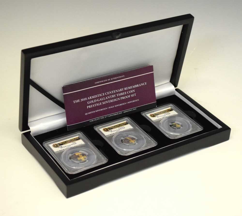 Lot 119 - Coins - The 2018 Armistice Centenary Remembrance Gold Gallantry Prestige Proof Set