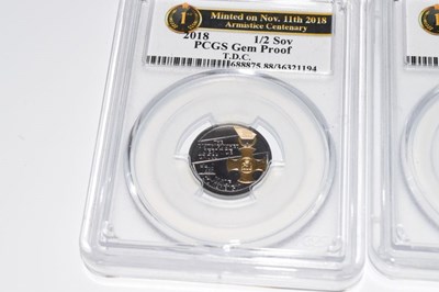 Lot 119 - Coins - The 2018 Armistice Centenary Remembrance Gold Gallantry Prestige Proof Set