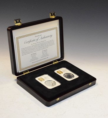 Lot 155 - Coins - 2012 and 2013 silver Britannia set in presentation box