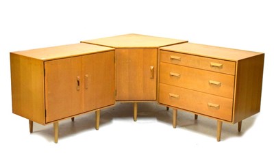 Lot 636 - 1950s Stag bedroom corner suite