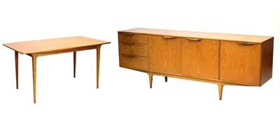 Lot 709 - McIntosh teak long low sideboard and dining table