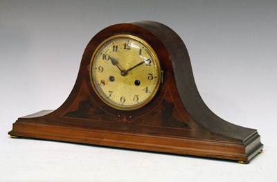 Lot 311 - Early 20th Century mahogany 'Napoleon Hat' clock