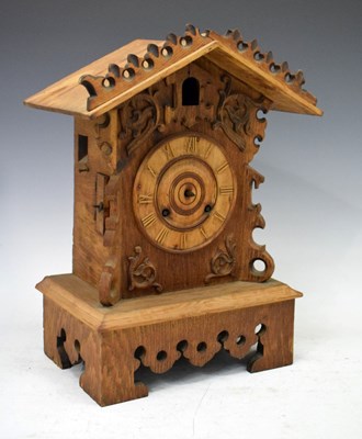 Lot 441 - Stripped oak cuckoo clock