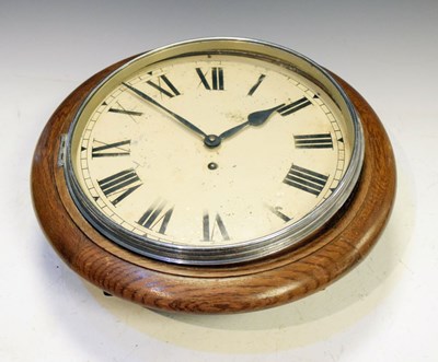 Lot 453 - Oak framed wall clock